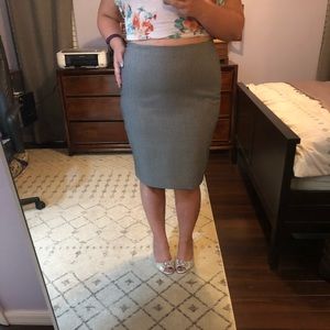 Black and White The Limited Pencil Skirt